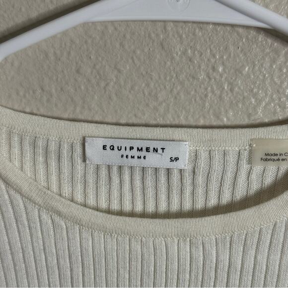 Equipment Femme Short Sleeve Knit Top S - Picture 4 of 5